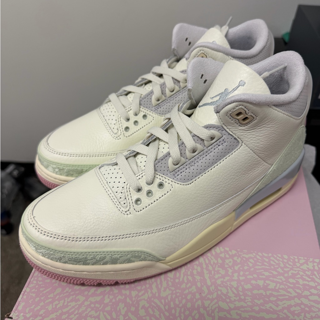 Jordan Women's Sneakers In White With Pastel Accents